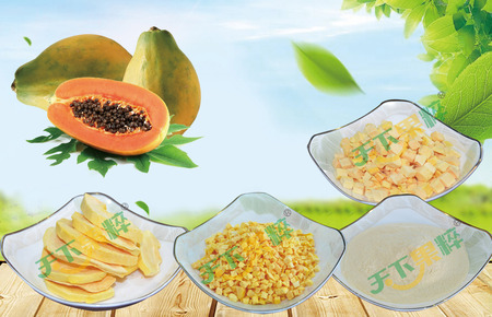 冻干木瓜产品系列Freeze dried papaya product series