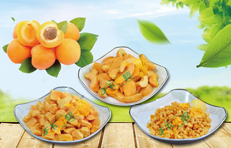 Freeze-dried apricot products series